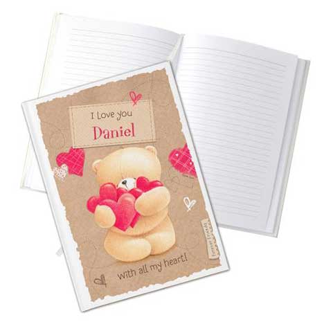 Personalised Forever Friends Heart A5 Hardback Notebook